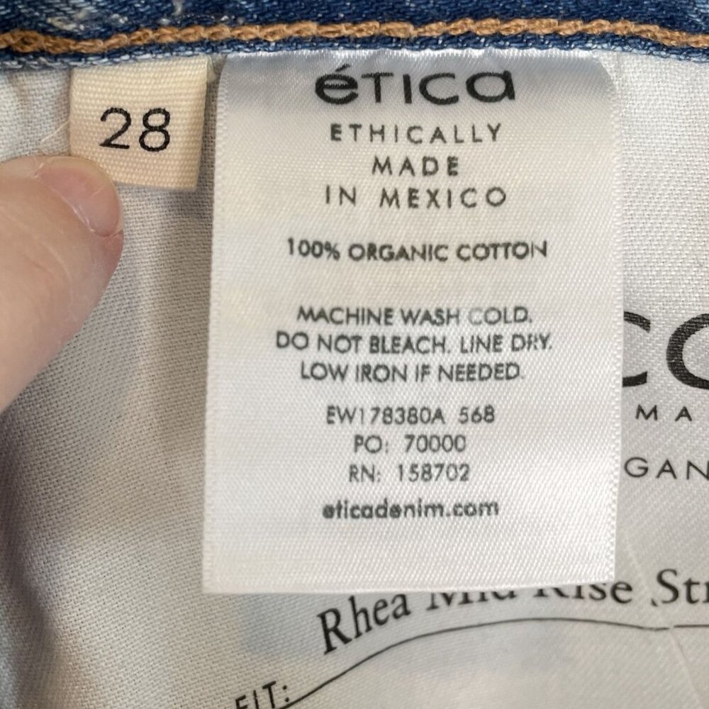 Etica Rhea Midrise Straight Crop Jeans, 28 - Picture 11 of 11